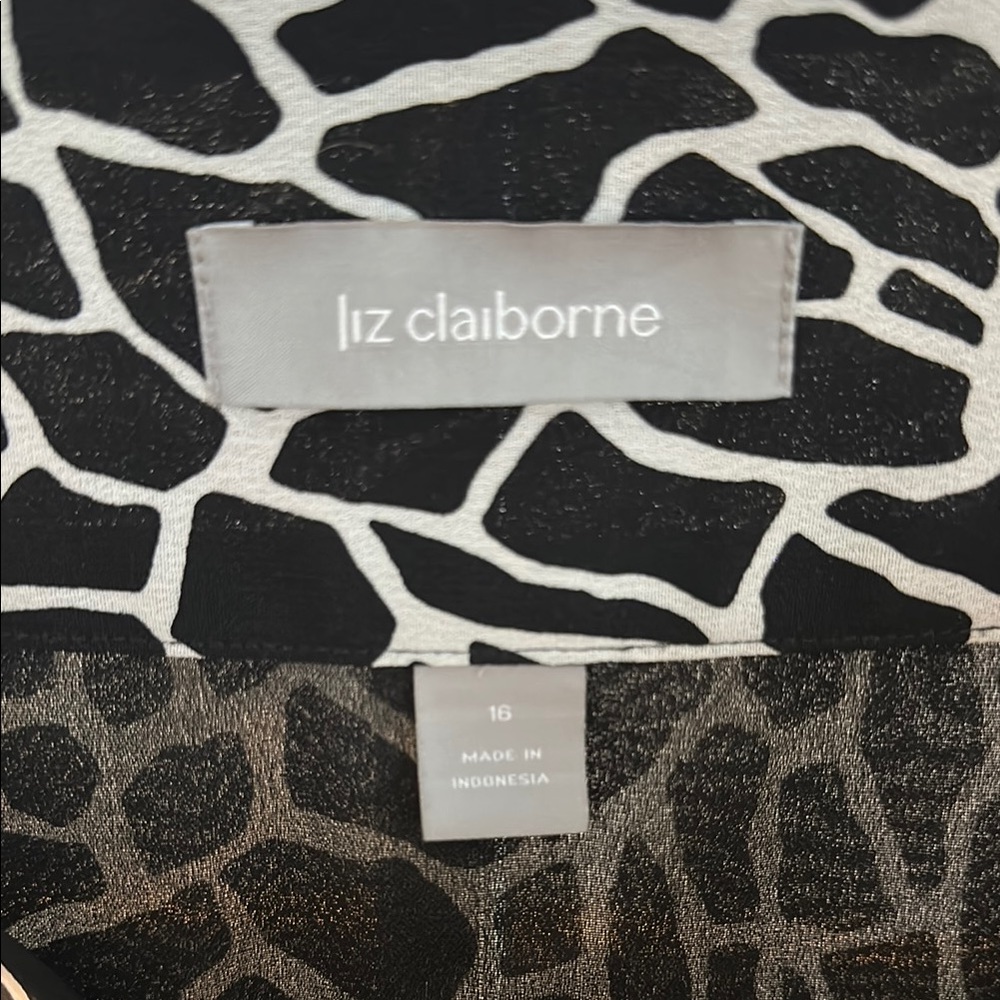 Liz Claiborne Black and White Midi Skirt - Picture 3 of 7
